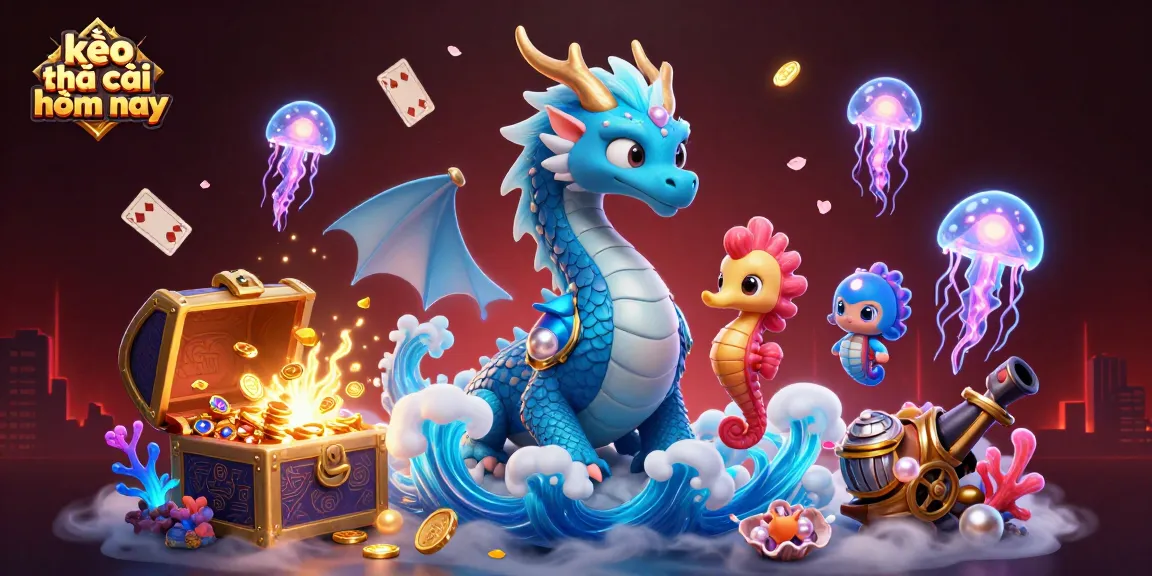 Engage with kèo nhà cái hôm nay in a vibrant underwater scene filled with dazzling gaming elements.