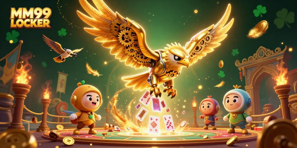 Engage in thrilling gameplay possibilities at MM99 LOCKER with a vibrant 3D casino scene.