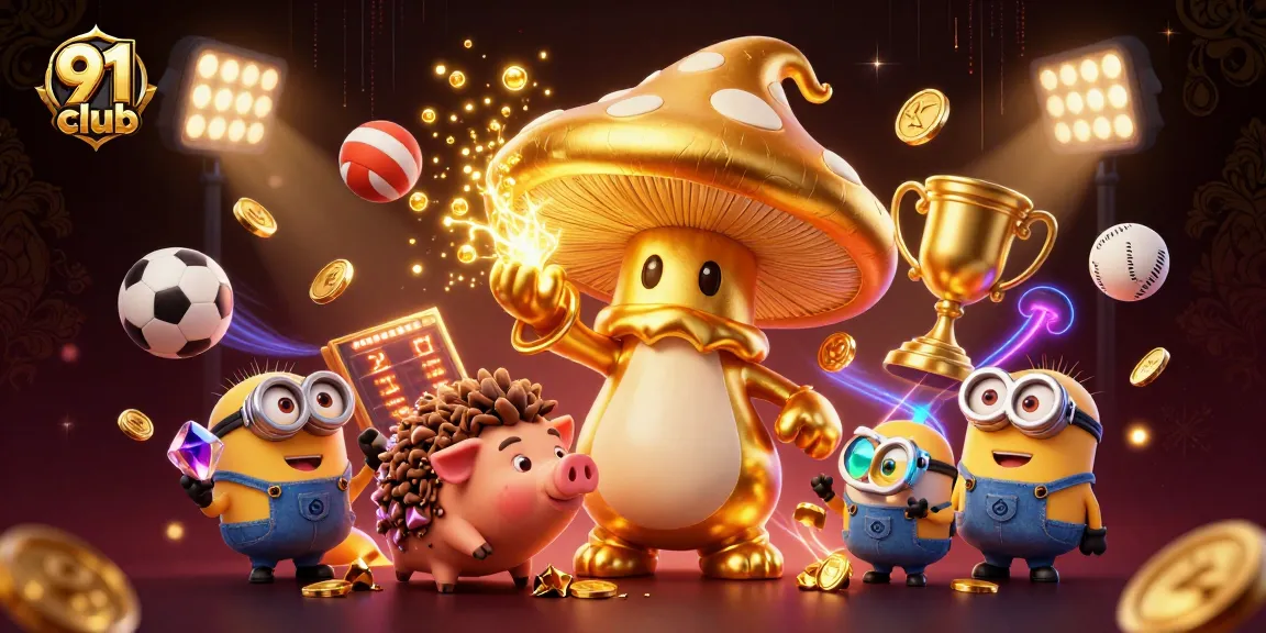 Join the 91 club for thrilling gaming experiences featuring magical characters and sports elements.