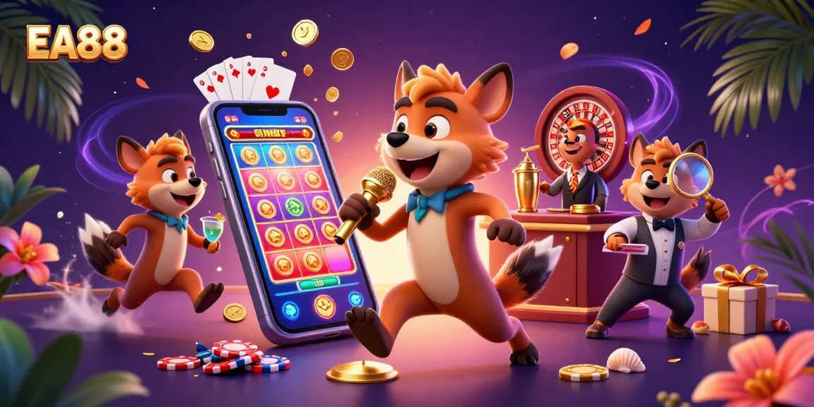 Engage with the energetic EA88 comedy casino club featuring hyenas in action.