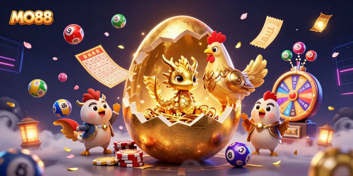 Enjoy thrilling gameplay with MO88's captivating casino scene featuring a golden dragon and dynamic elements.