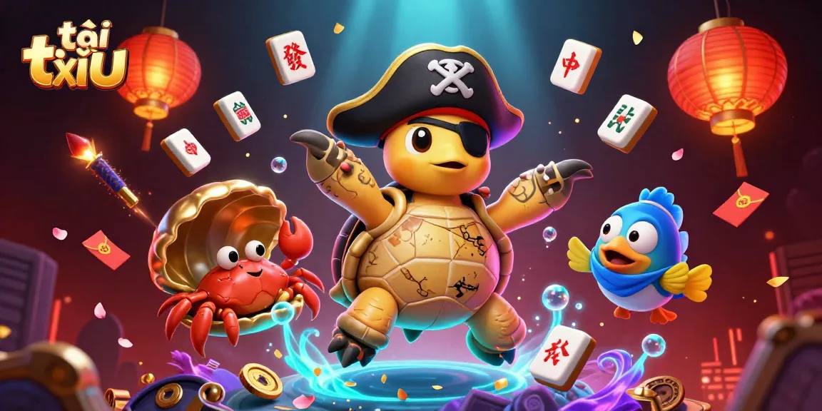 Tai xỉu players enjoy an exciting underwater casino adventure with vibrant colors.