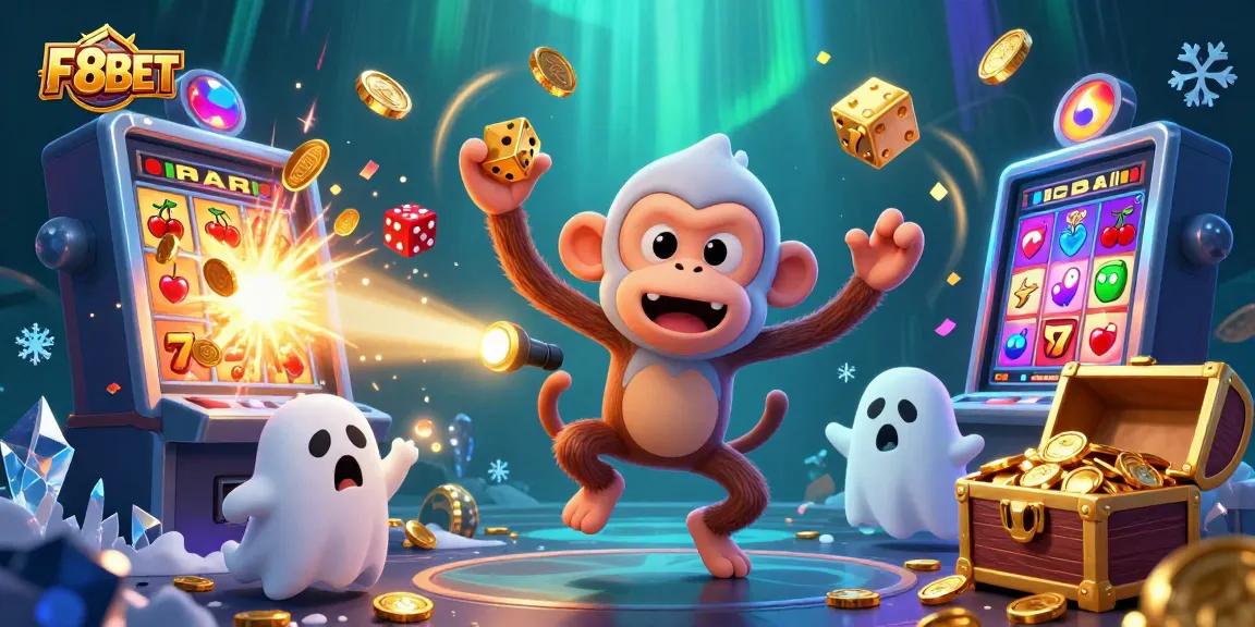 Experience thrilling moments with F8BET's rich casino scene featuring juggled coins and exciting visuals.