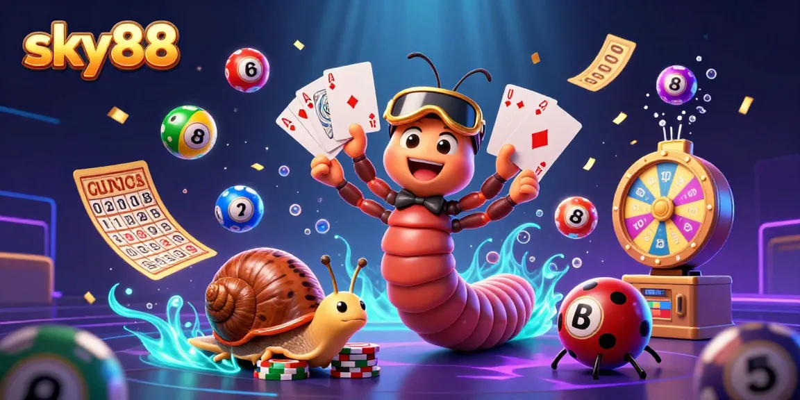 Experience thrilling gameplay with sky88's vibrant casino characters and dynamic elements.