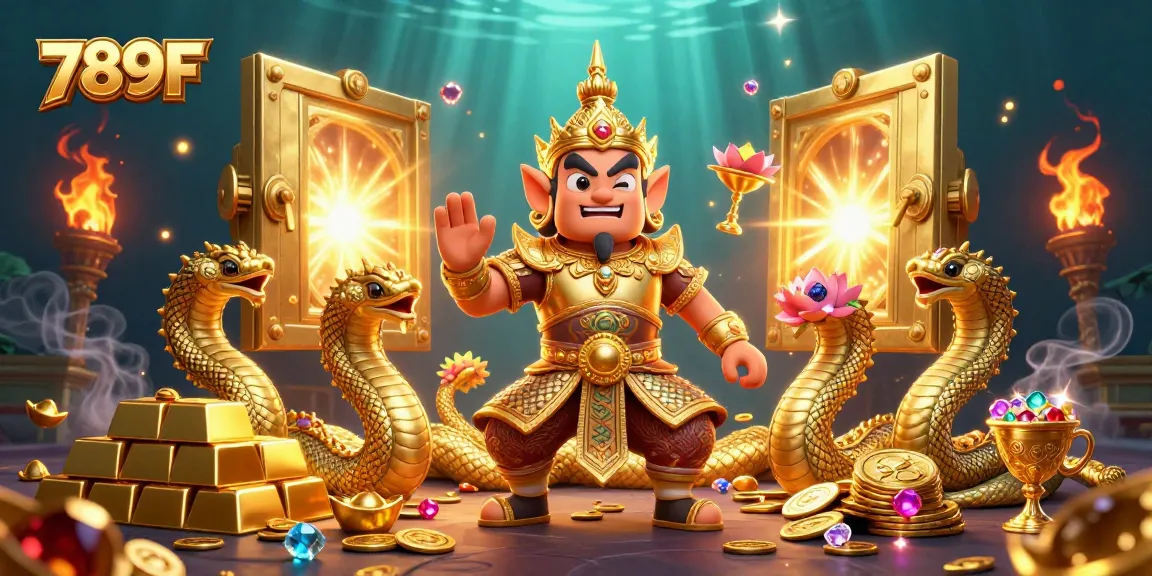 Experience the vibrant world of 789F with captivating casino elements in an exciting 3D illustration.