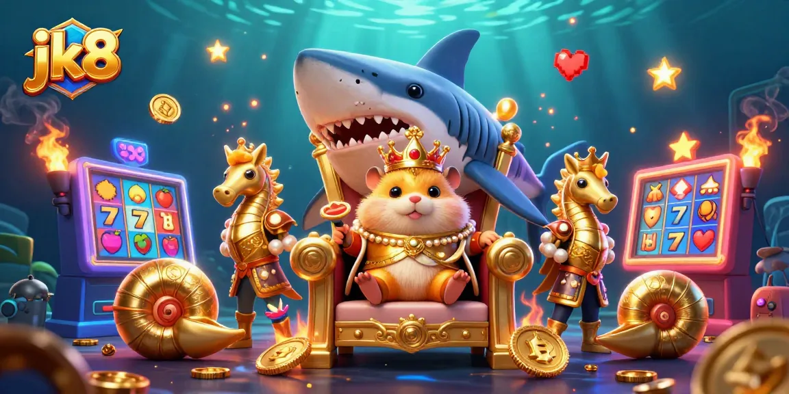 Engage in winning strategies at jk8, an exciting casino scene with colorful slot machines and vibrant characters.
