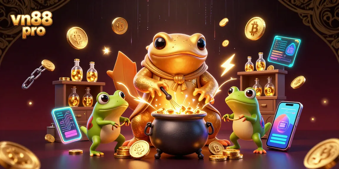 Experience winning at vn88 pro with magical alchemy and treasure elements in a casino setting.