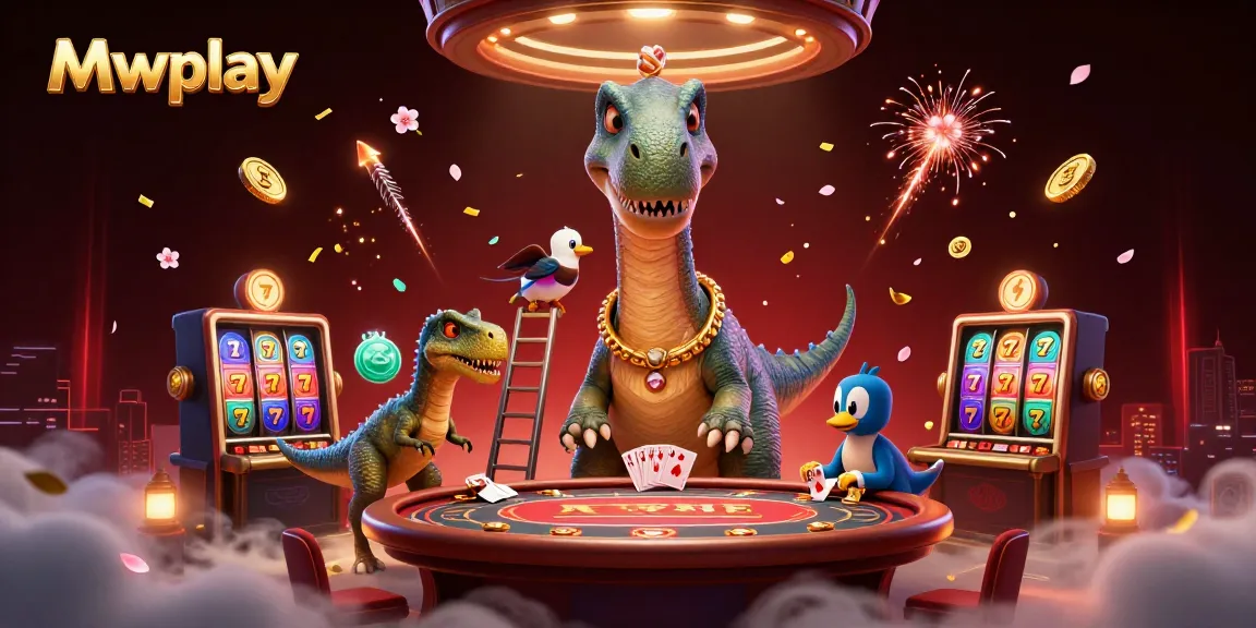 Experience thrilling gameplay at Mwplay with exciting poker games and slot action featuring colorful casino elements.
