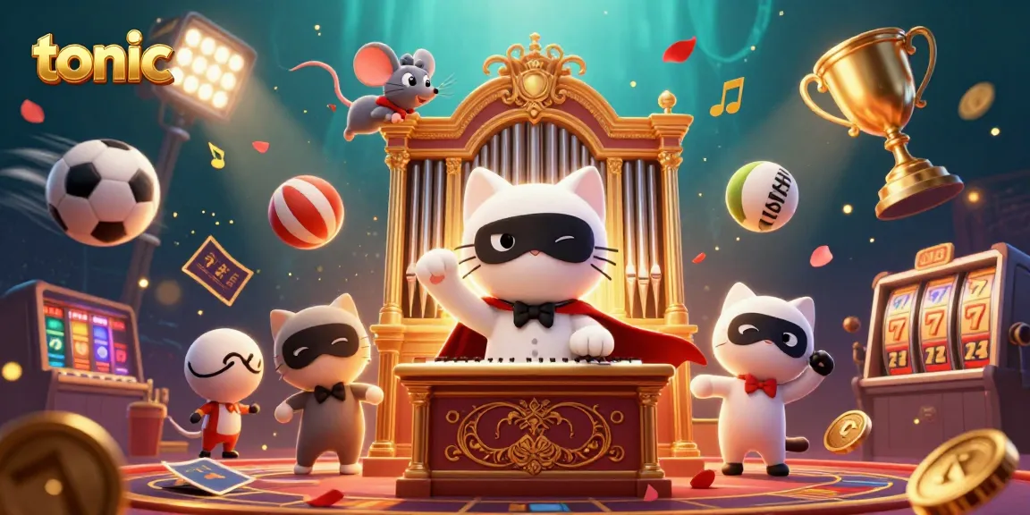 Experience the exciting world of tonic-themed online gaming with vibrant characters and dynamic casino elements.