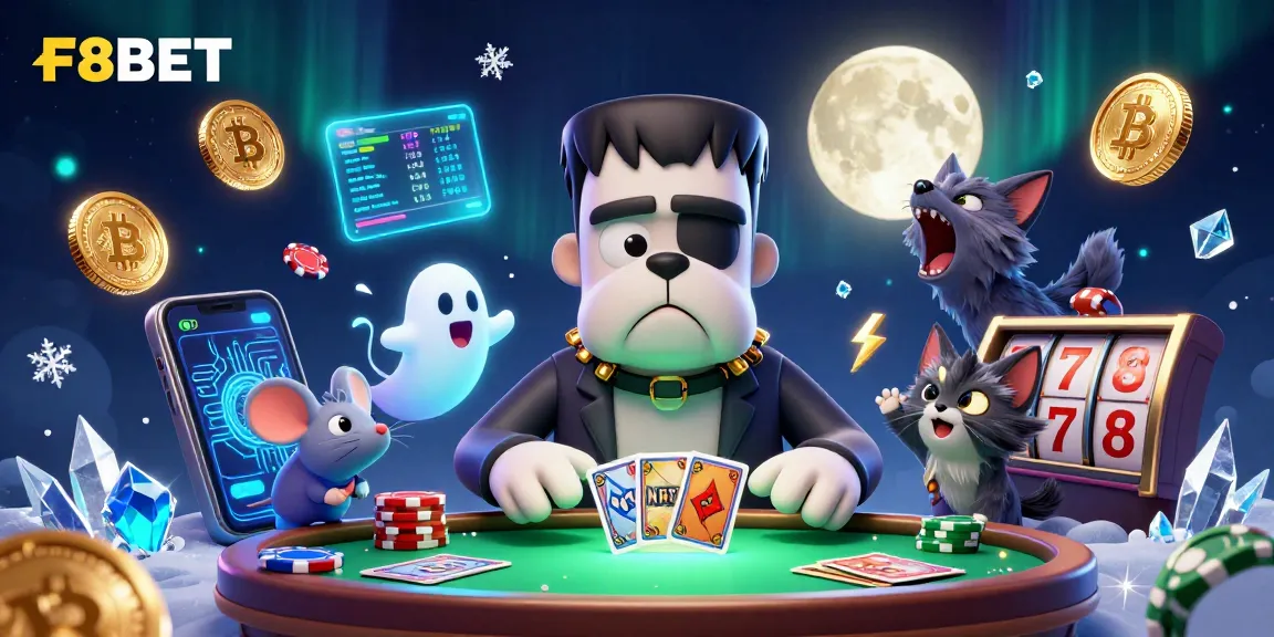 Play with F8BET at a vibrant casino scene showcasing unique characters and exciting gaming elements.