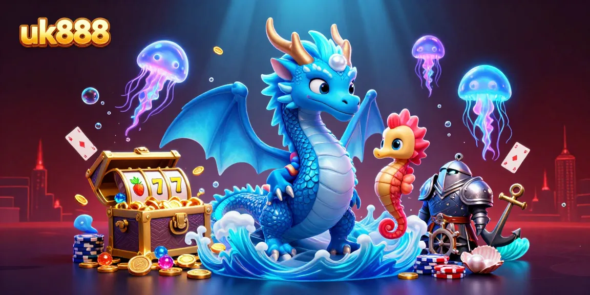 Engage in immersive gaming with uk888’s captivating treasure underwater realm featuring slot machines.