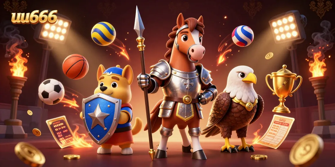 uu666 casino knights gather for a thrilling sports adventure filled with gold coins and excitement.