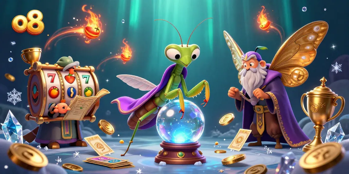 Experience thrilling gameplay at o8's vibrant casino with dynamic characters and sparkling treasures.