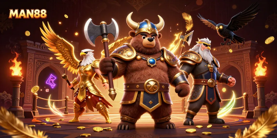 Bet on MAN88 with exclusive features in an epic 3D casino battle.