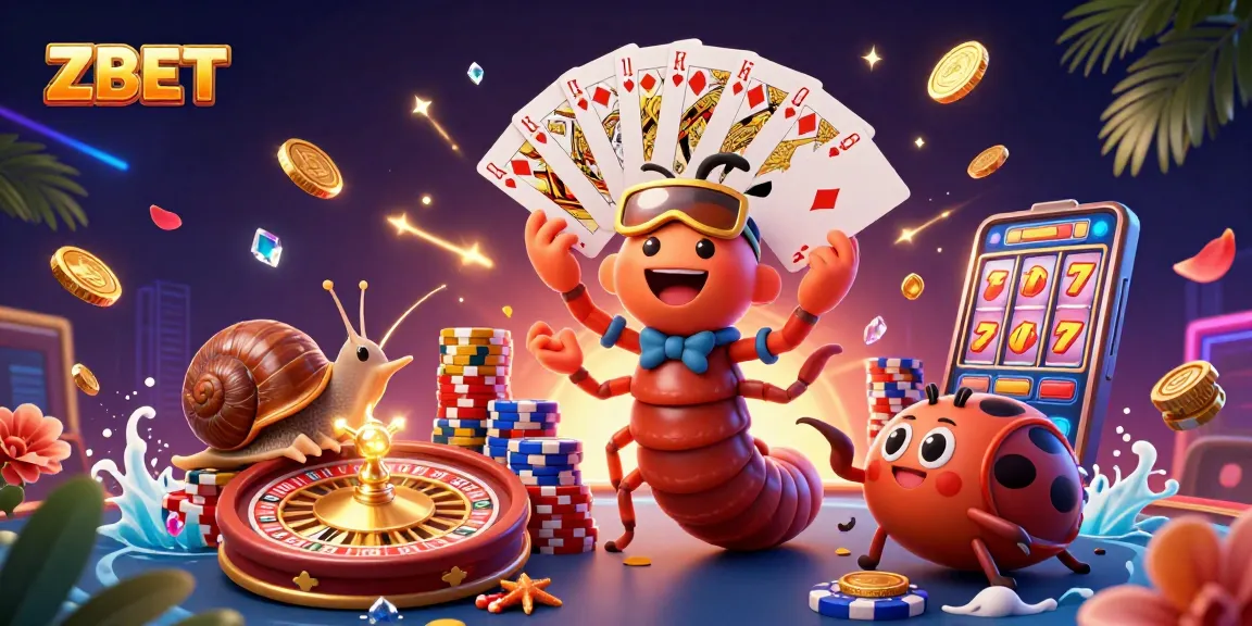 ZBET entertains gamblers with a vibrant, dynamic casino scene showcasing excitement and energetic gameplay.