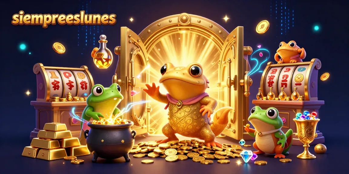 Experience exhilarating jackpots at siempreeslunes with golden coins, dynamic characters, and thrilling game elements.