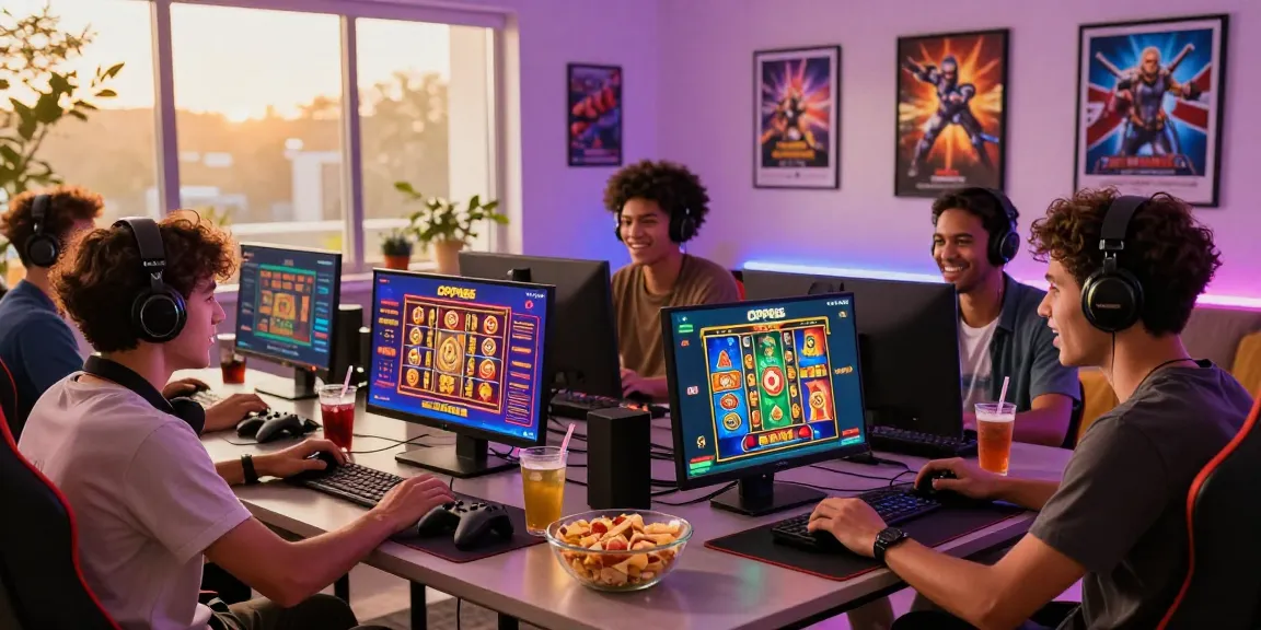 Exciting OPPA86 gaming experience with friends enjoying slot games online.