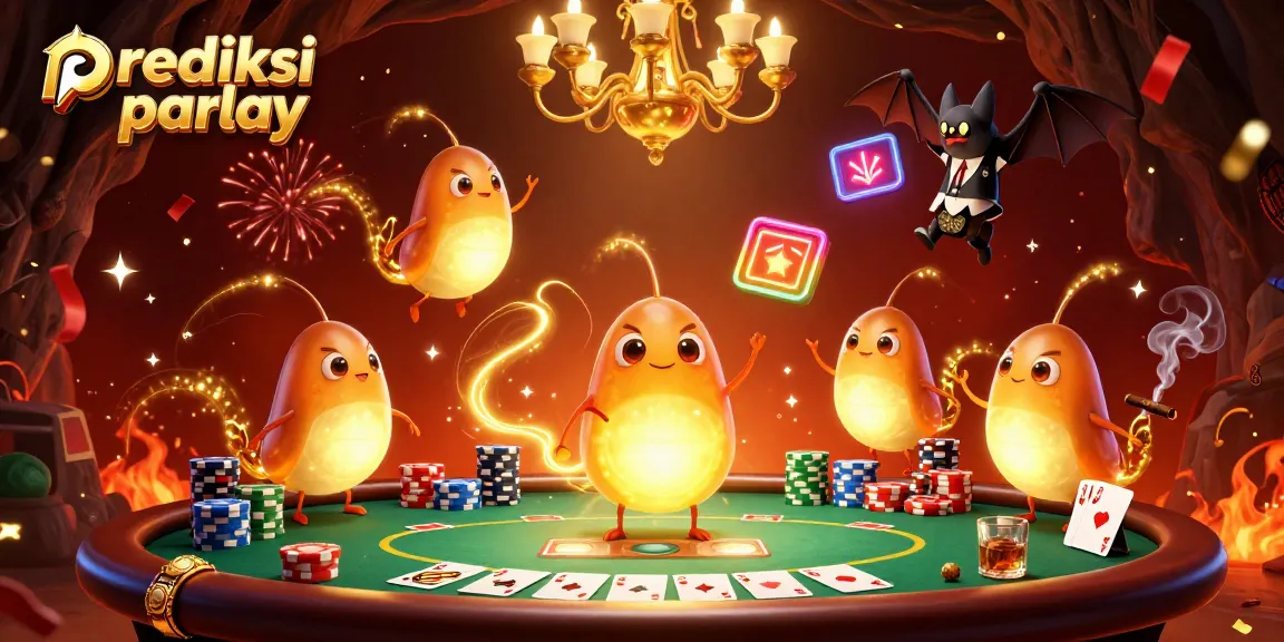 Bet on prediksi parlay with vibrant casino action in a magical glowworm-lit cave casino.