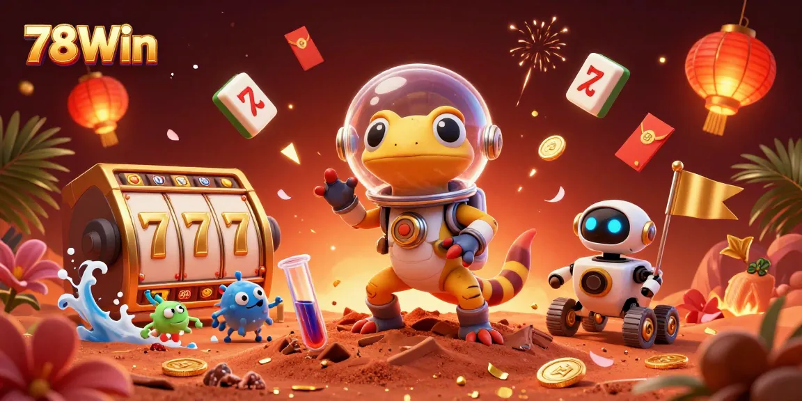 Experience thrilling wins at 78Win's golden casino with vibrant slot reels and dynamic gameplay!