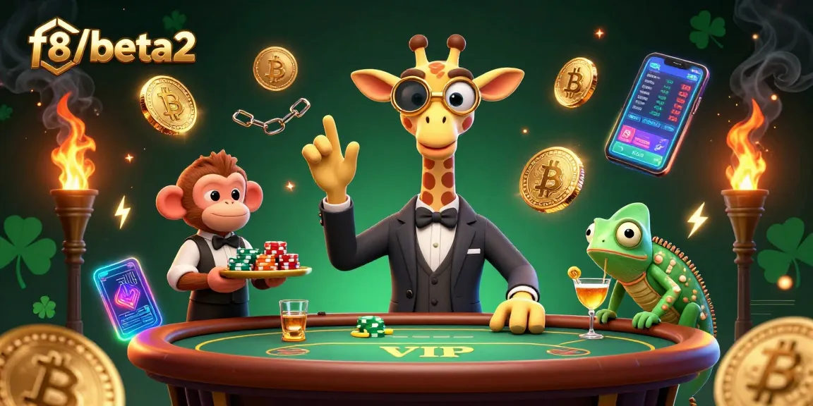 Engage with f8beta2's dynamic casino-themed scene, showcasing a high-roller giraffe in a luxury setting.